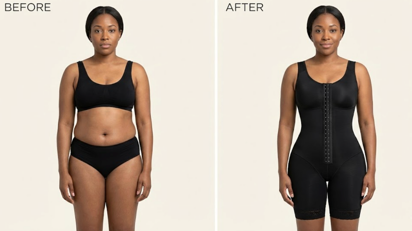 Colombian Faja Shapewear - Full Body Compression Bodysuit for Flat Stomach & Hourglass Shape