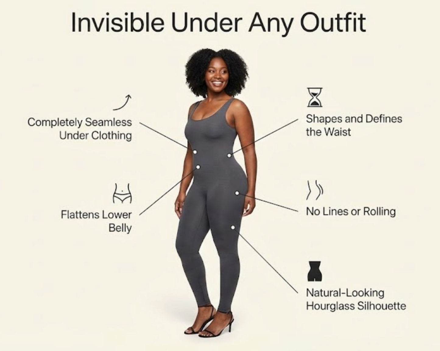 Colombian Faja Shapewear - Full Body Compression Bodysuit for Flat Stomach & Hourglass Shape